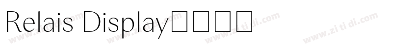 Relais Display字体转换
